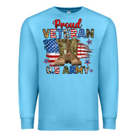 Ocean Blue proud veteran u.s army Premium Sweatshirt - RanaPortraitStore