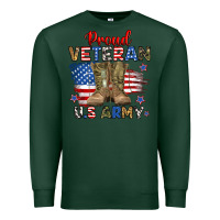 Sports Green proud veteran u.s army Premium Sweatshirt - RanaPortraitStore