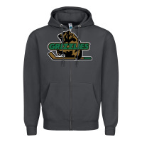 Smoke utah grizzlies Zipper Hoodie - linhVisuals