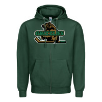 Sports Green utah grizzlies Zipper Hoodie - linhVisuals