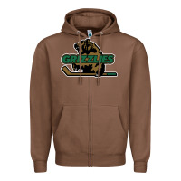 Chestnut utah grizzlies Zipper Hoodie - linhVisuals