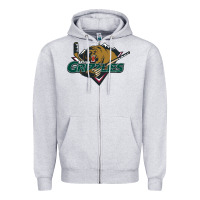 Heather Grey utah grizzlies Zipper Hoodie - linhVisuals