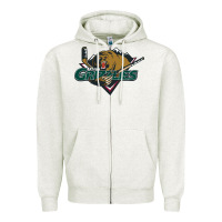 Oatmeal Heather utah grizzlies Zipper Hoodie - linhVisuals