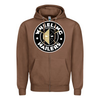 Chestnut wheeling nailers Zipper Hoodie - linhVisuals