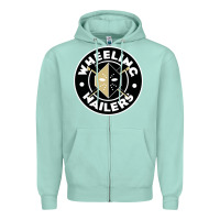 Seafoam wheeling nailers Zipper Hoodie - linhVisuals
