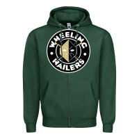 Sports Green wheeling nailers Zipper Hoodie - linhVisuals