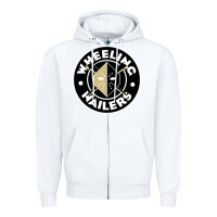 White wheeling nailers Zipper Hoodie - linhVisuals