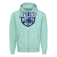 Seafoam worcester railers Zipper Hoodie - linhVisuals
