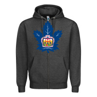 Charcoal Heather toronto marlies Zipper Hoodie - linhVisuals