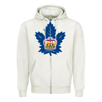 Oatmeal Heather toronto marlies Zipper Hoodie - linhVisuals