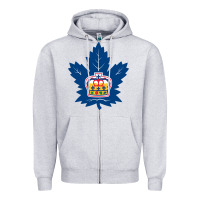 Heather Grey toronto marlies Zipper Hoodie - linhVisuals
