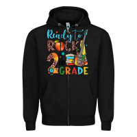 Black ready to rock 2nd grade Zipper Hoodie - JahusDesignShop