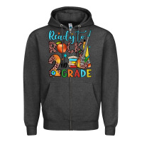 Charcoal Heather ready to rock 2nd grade Zipper Hoodie - JahusDesignShop