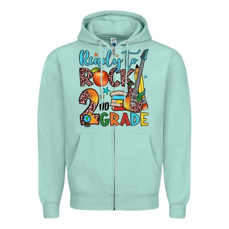 Ready To Rock 2nd Grade Zipper Hoodie by JahusDesignShop | Teevron