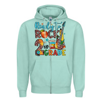 Seafoam ready to rock 2nd grade Zipper Hoodie - JahusDesignShop