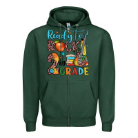 Sports Green ready to rock 2nd grade Zipper Hoodie - JahusDesignShop
