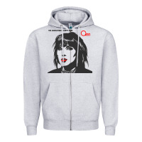 Heather Grey ann wilson müsïc Zipper Hoodie - linhVisuals