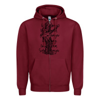 Burgundy michael schenker müsïc Zipper Hoodie - linhVisuals