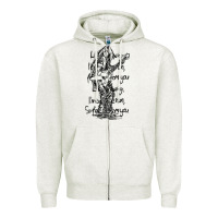 Oatmeal Heather michael schenker müsïc Zipper Hoodie - linhVisuals