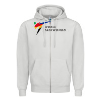 Dove Grey world taekwondo sports Zipper Hoodie - linhVisuals