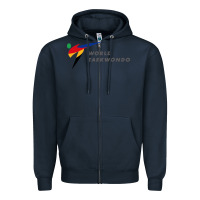 Navy world taekwondo sports Zipper Hoodie - linhVisuals