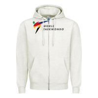 Oatmeal Heather world taekwondo sports Zipper Hoodie - linhVisuals
