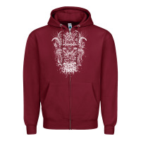 Burgundy thy art is murder Zipper Hoodie - linhVisuals
