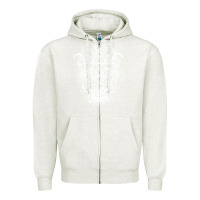 Oatmeal Heather thy art is murder Zipper Hoodie - linhVisuals