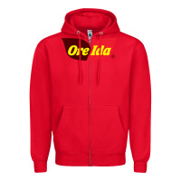 Red Ore-Ida Zipper Hoodie - linhVisuals