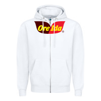 White Ore-Ida Zipper Hoodie - linhVisuals