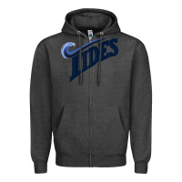 Charcoal Heather #norfolk tides Zipper Hoodie - linhVisuals