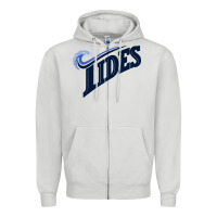 Dove Grey #norfolk tides Zipper Hoodie - linhVisuals