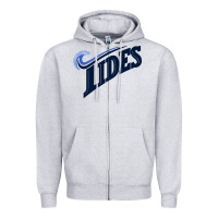 Heather Grey #norfolk tides Zipper Hoodie - linhVisuals