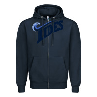 Navy #norfolk tides Zipper Hoodie - linhVisuals