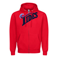 Red #norfolk tides Zipper Hoodie - linhVisuals