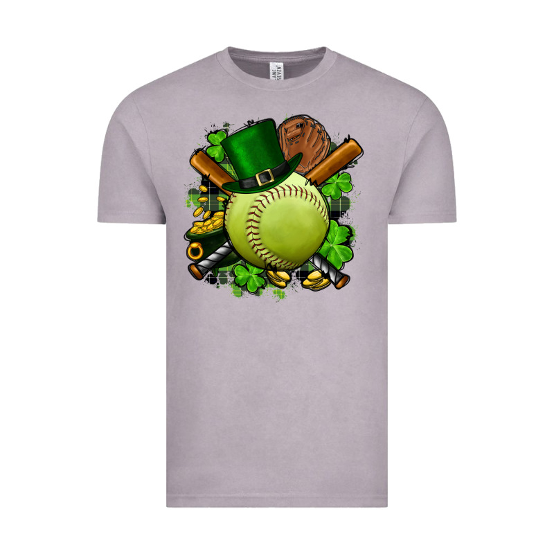 St.patrick's Day Softball Vintage Tee by FaDigitalArtStudio | Teevron