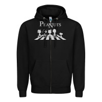 Black peanuts Zipper Hoodie - linhVisuals