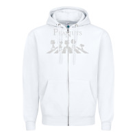 White peanuts Zipper Hoodie - linhVisuals