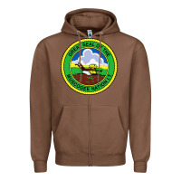 Chestnut great seal of the muscogee nation Zipper Hoodie - linhVisuals