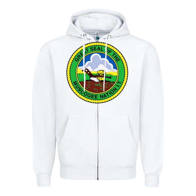 Great Seal Of The Muscogee Nation Zipper Hoodie by linhVisuals | Teevron