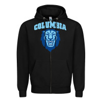 Black columbia university Zipper Hoodie - linhVisuals