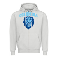 Dove Grey columbia university Zipper Hoodie - linhVisuals