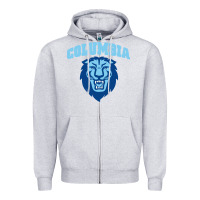 Heather Grey columbia university Zipper Hoodie - linhVisuals