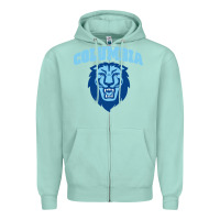 Seafoam columbia university Zipper Hoodie - linhVisuals