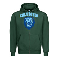 Sports Green columbia university Zipper Hoodie - linhVisuals