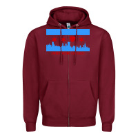 Burgundy sweet home chicago Zipper Hoodie - linhVisuals