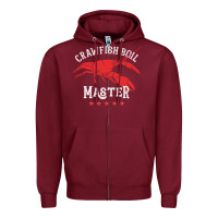 5 Stars Crawfish Boil Master Big Red Lobster Zipper Hoodie | Teevron