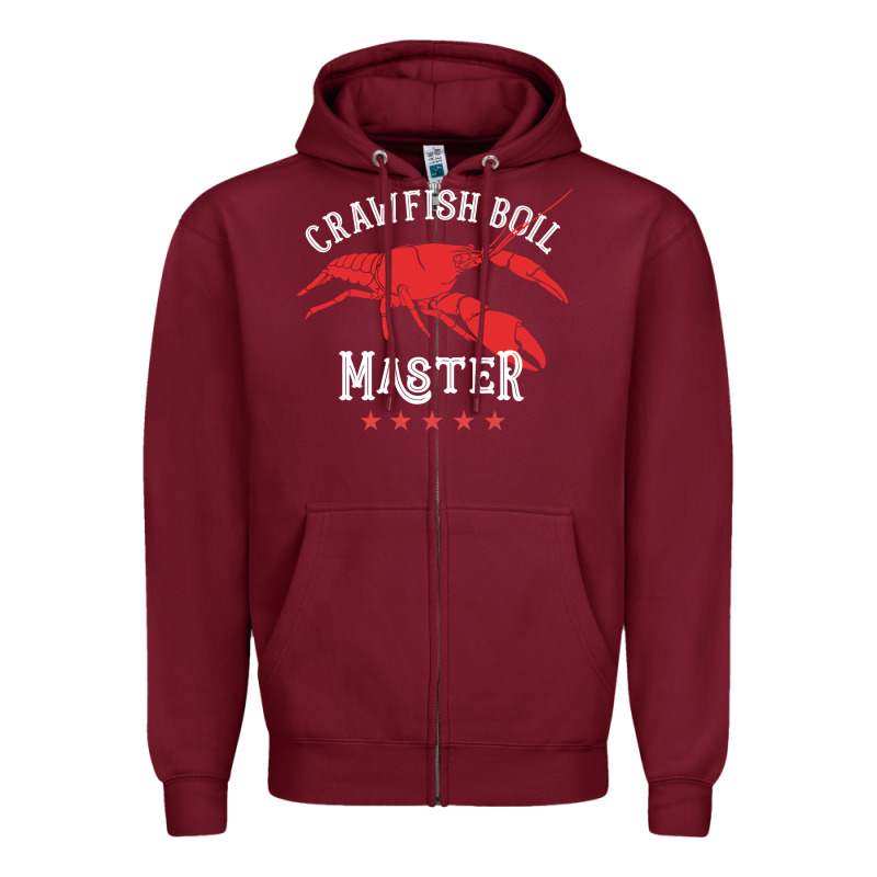 5 Stars Crawfish Boil Master Big Red Lobster Zipper Hoodie by linhVisuals | Teevron