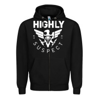 Black highly suspect 2022 Zipper Hoodie - linhVisuals