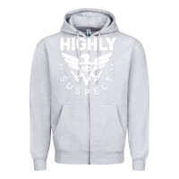 Heather Grey highly suspect 2022 Zipper Hoodie - linhVisuals